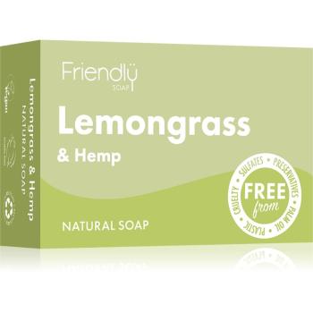 Friendly Soap Natural Soap Lemongrass & Hemp prírodné mydlo 95 g