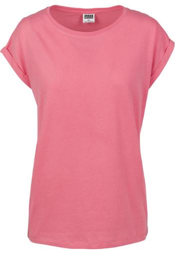 Urban Classics Ladies Extended Shoulder Tee pinkgrapefruit - XL