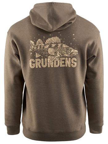 Grundéns mikina king of the lakes hoodie otter heater - m
