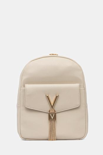 Ruksak Valentino Bags dámsky, béžová farba, malý, s nášivkou, VBS9AK20