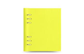 Filofax Clipbook Saffiano Fluoro Yellow A5