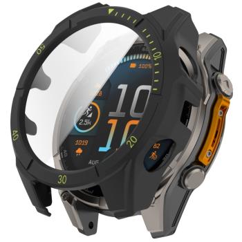 LUNET FULL COVER Plastový kryt so sklom pre Garmin Fenix 8 AMOLED 47mm BLACK GREEN