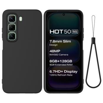 RUBBER Ochranný obal pre Infinix Hot 50 5G čierny