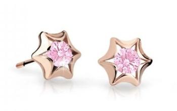 Cutie Jewellery Detské náušnice z ružového zlata C2159-30-X-4 ružová