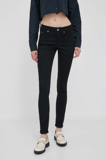 Rifle Calvin Klein Jeans dámske,čierna farba,J20J221582