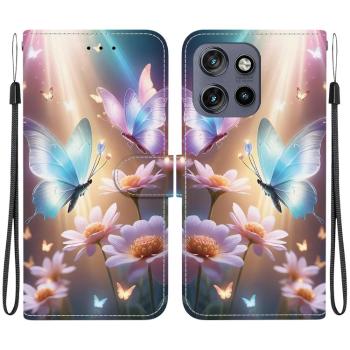 ART Peňaženkový kryt pre Motorola Edge 50 Neo / ThinkPhone 25 BUTTERFLY FLOWER