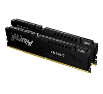 KINGSTON DIMM DDR5 32GB (Kit of 2) 6000MT/s CL36 FURY Beast Čierna EXPO
