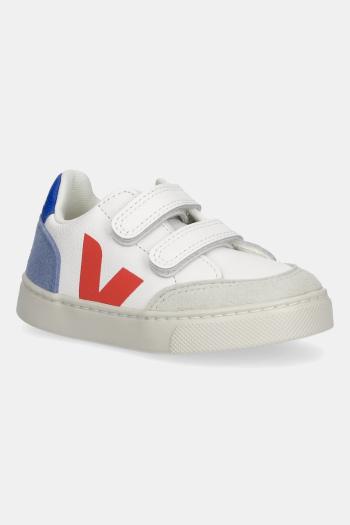 Kožené tenisky Veja Small V-12 biela farba, XV0520978