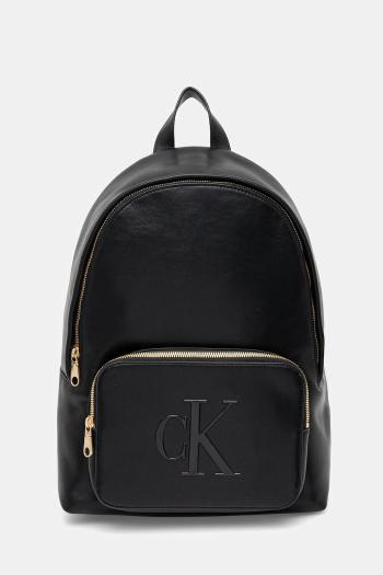 Ruksak Calvin Klein dámsky, čierna farba, veľký, jednofarebný, LV04F3233G