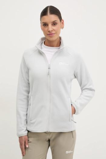 Športová mikina Jack Wolfskin Moonrise šedá farba, jednofarebná, A63263