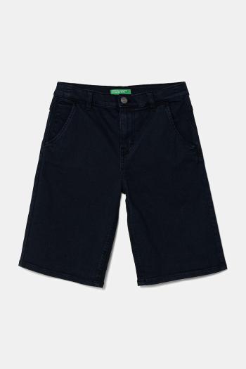 Detské krátke nohavice United Colors of Benetton tmavomodrá farba, nastaviteľný pás 4QNJC903Q