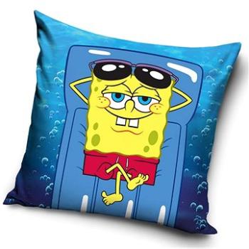 CARBOTEX obliečka na vankúš Sponge Bob na ležadle, 40 × 40 cm (5902689440403)