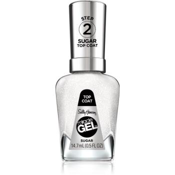 Sally Hansen Miracle Gel™ vrchný lak na nechty pre trblietavý lesk odtieň 103 Sugar 14,7 ml