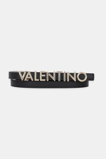 Kožený opasok Valentino Bags BELTY čierna farba, VCS6W555