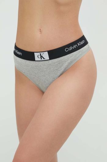 Tangá Calvin Klein Underwear šedá farba,000QF7221E