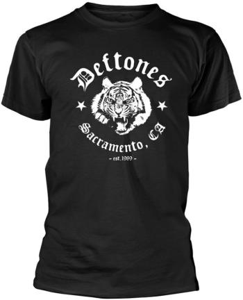 Deftones Tričko Tiger Sacramento Unisex Black L