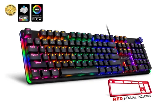 CONNECT IT Mechanická klávesnica NEO2 + CZ + SK layout Čierno-Červená