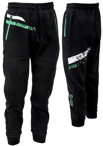 Sensas tepláky jogging stripes black - xxl