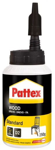 PATTEX WOOD STANDARD - Lepidlo na všetky druhy dreva 0,25 kg