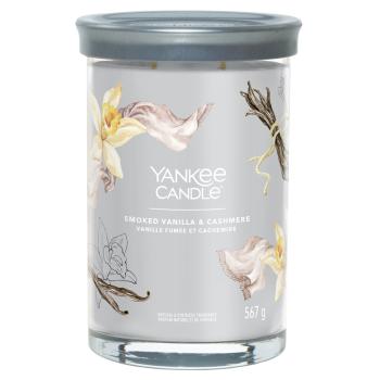 YANKEE CANDLE Signature Tumbler veľký Smoked Vanilla & Cashmere 567 g