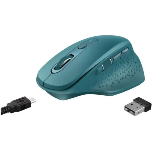 TRUST bezdrôtová Myš Ozaa Rechargeable Wireless Mouse - blue