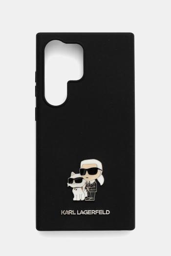 Puzdro na mobil Karl Lagerfeld Samsung S24 Ultra čierna farba, KLHCS24LSMHKCNPK