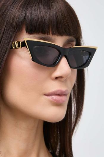 Slnečné okuliare Valentino V - GOLDCUT - I dámske, čierna farba, VLS-113A