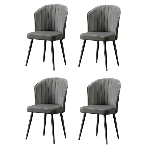 Súprava jedálenských stoličiek Rubi Grey, 4 ks
