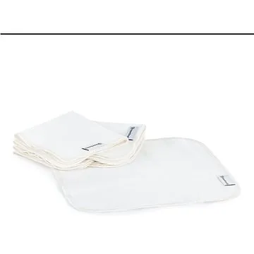 BAMBOOLIK Látkový obrúsok z biobavlny sada 5 ks – biela (8595642923029)