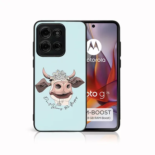 MY ART Ochranný kryt pre Motorola Moto G75 5G HAPPY COW (181)