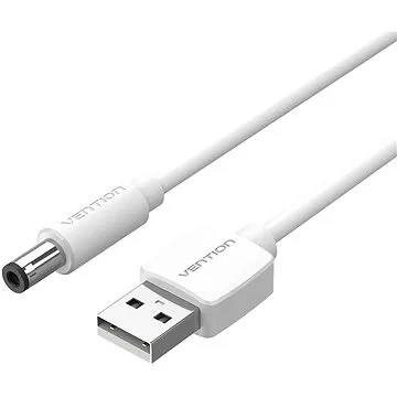 Vention USB to DC 5,5 mm Power Cord 1,5 m White Tuning Fork Type (CEYWG)