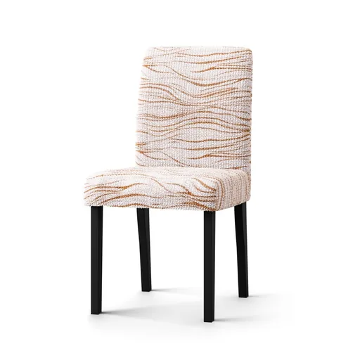 Extra pružný poťah s potlačou vlniek na stoličku