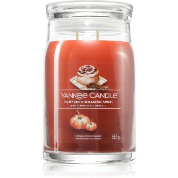 Yankee Candle Pumpkin Cinnamon Swirl vonná sviečka 567 g