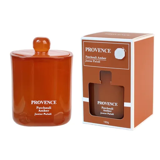 Vonná sviečka v skle PROVENCE 25 hodín pačuli jantár
