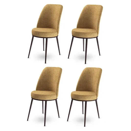 Súprava jedálenských stoličiek Dexa Cappuccino and Brown, 4 ks, 4 ks