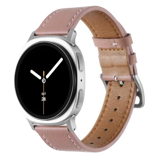 LEATHER Kožený remienok pre Samsung Galaxy Watch8 / Watch8 Classic ružový