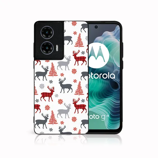 MY ART Kryt s vianočným dizajnom Motorola Moto G35 5G DEER (068)