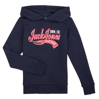 Jack & Jones  JJELOGO SWEAT HOOD 2 COL 24 SNJNR  Mikiny Námornícka modrá