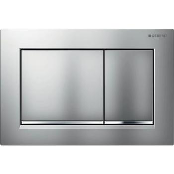 Geberit Omega30 - Ovládací tlačítko splachování, easy to clean, matný chrom/lesklý chrom 115.080.JQ.1