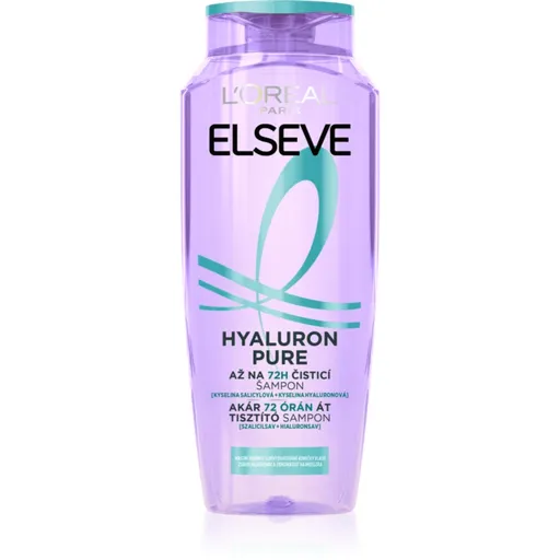 L’Oréal Paris Elseve Hyaluron Pure hydratačný šampón pre mastnú vlasovú pokožku a suché končeky 400 ml