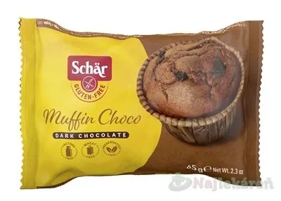 Schär MUFFIN CHOCO jemné pečivo bezgluténové, kakaové 65 g