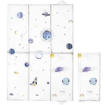 CEBA Podložka prebaľovacia cestovná 60 × 40 cm Watercolor World Universe (5907672333816)