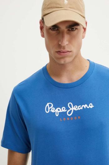 Bavlnené tričko Pepe Jeans Eggo pánske, s potlačou