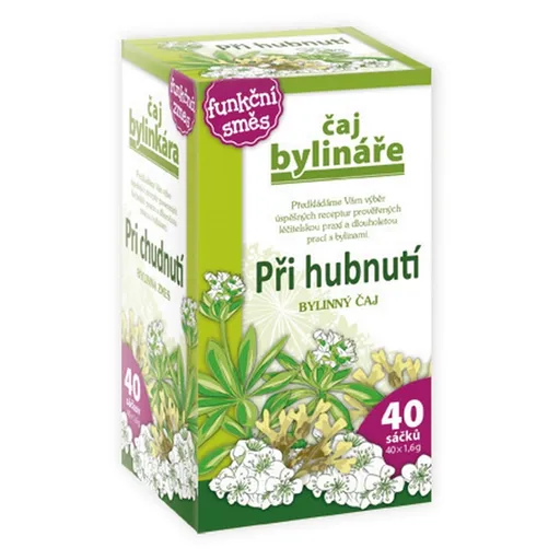 BYLINÁŘ Chudnúci bylinný čaj 40 sáčkov