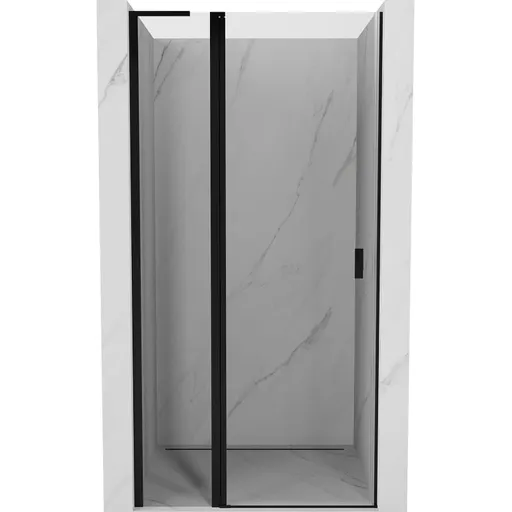 MEXEN/S - Mist L sprchové dvere krídlové 90, transparent, čierna 8A4L-090-000-70-00