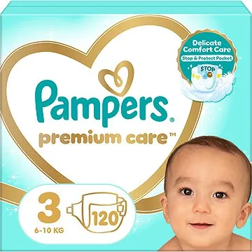 PAMPERS Premium Care Midi veľkosť 3 (120 ks) (4015400465461)