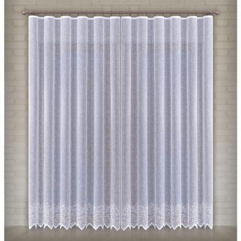 Hotová záclona nebo balkonový komplet, Olympia, bílá 200 x 250 cm