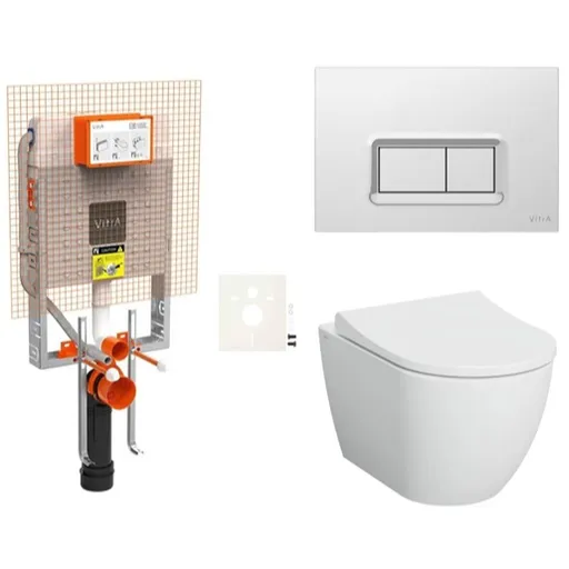 Cenovo zvýhodnený závesný WC set VitrA na zamurovanie + WC VitrA Nuo SIKOVIZNUO680