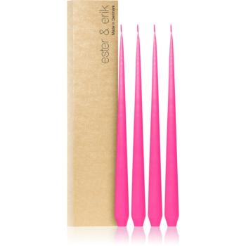 ester & erik taper candle clear pink (no. 41) dekoratívna sviečka 4x32 g