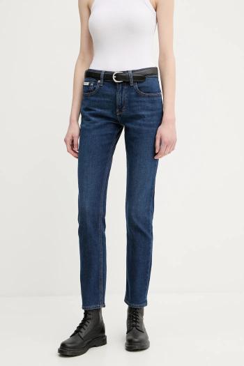 Rifle Calvin Klein Jeans tmavomodrá farba, LV047C778G
